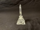 Vintage Art Deco Czech Cut Crystal Art Glass Deco Perfume Bottle 3 5in Tall