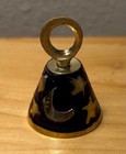 Witchcraft Wicca Mini Starry Painted Rustic Brass Altar Bell 