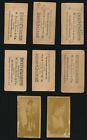 1890 N245  duke Cigarettes  Actresses -lot Of  8  Different  tough Back 