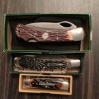 Remington 3-pc Pocketknife Lot Manual Lockback Ss Drop Point Delrin 1988