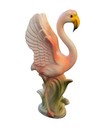 Vintage Mcm Arte Deco Style Pink Flamingo Florida Statue