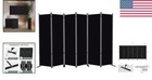 Elegant 6 Panel Room Divider - 133  W X 71  H Folding Privacy Screen In Black