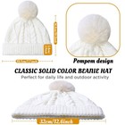 Winter Beanie Hat Scarf Gloves Set For Women Hat Touchscreen Gloves Warm Keeper