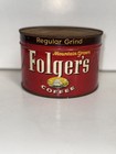 Vintage 1952 Folgers Coffee Nos New Sealed W Key 1 Lb Full Can Regular Grind