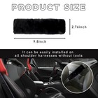 2 Pcs Car Seat Belt Cover Black