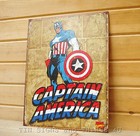Captain America Retro Panels Tin Sign Vtg Metal Decor Marvel Comic Poster 1736  