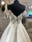 Allure Bridals 9954 Ivory Off-the-shoulder Lace Bodice Ball Gown Size 16 Nwot