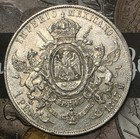 1867-mo 1 Peso Mexico Mint Au Condition Emperador Maximiliano