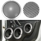 2pcs 10  Car Speaker Grille Cover Trim Round Subwoofer Grille Silver Tone