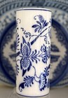 Antique G m t    Bros  German Porcelain Stoneware Blue Onion Rolling Pin Center