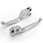 2x Chrome Hand Levers Clutch Brake Lever For Harley Sportster Heritage Softail