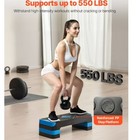 Kffkff Aerobic Exercise Step Platform  28-inch Workout Stepper With Adjustable