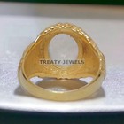 Opal Oval Cut With 14k Yellow Gold Ring For Men s  851  