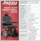 Pride Jazzy 614hd Power Electric Wheelchair In Red  New Condition  Owners Manual