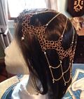 Pearl Jewelry Grade Brass Chainmail Headdress Ren Fayre Medieval Fantasy Costume