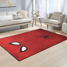 Spider Area Rug 3d Digital Print Carpet White Eyes Red Spider Web Rug Perfect Fo