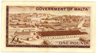 Malta     P-26a     1 Pound     1949  1963       vf       25