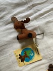 Weebeans Collector Series Lot 4 Mini Plush Keychains Nwt Eagle Moose Cow Penguin