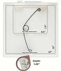 Morvat 12x12 Adjustable Spring Access Panel For Drywall   Ceiling  4 Pack