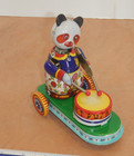 Ms 565 Drumming Animal Tin Litho Clockwork Wind Up  With Box  Nos  Works