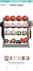 Sports Equipment Garage Organizer  Ball Storage Rack For Sports Gear  Toys black