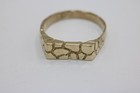 Fine 10k Yellow Gold Nugget Style Baby Ring Size 1 25