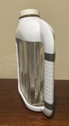 Vintage Refrigerator Glass Water Bottle Lid Quart Ribbed 1950s  With Handle