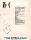 1970 s Vogue Misses  Hats Pattern 1294 Uncut