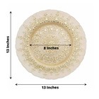 Gold 8 Round 13  Monaco Style Glass Charger Plates Party Events Home Decorations