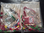  2  Mary Maxim Needlework Crafts Spool Trees wreaths Ornament Kit Christmas New