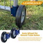 Lawneagle 2 Pack 8-inch Gate Wheels Metal Tubular Gate Heavy-duty Steel Frame Ha