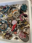 Mixed Craft Jewelry Lot Single Earrings Scrap Repurpose Upcycle Beads 1lb 12oz