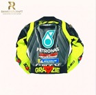 Valentino Rossi Petronas Yamaha Leather  Racing Jacket Moto Gp Ce With Gloves 