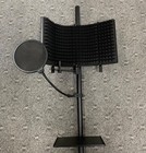 Aokeo Microphone Isolation Shield W  Pop Filter Sound Studio Music W stand 71 5 