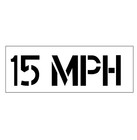 15 Mph Stencil Painting Template For Parking Lots And Roadways