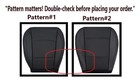 2015 2016 2017 2018 2019 Subaru Outback Perforated Leather Seat Cover Black