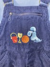 Vintage 90s 2000 Blue Clues Blue Corduroy Overalls Size 2t Toddler Kids