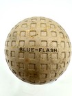 Antique Golf Ball Dunlop Blue Flash Square Mesh Pattern Ball C1920s   One
