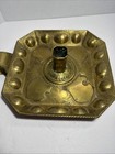 19th Century Tooled Brass Candlestick Holder Signed J  H  Wildmann Dusseldorf