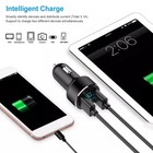 Dual Usb Car Charger Adapter Led Display Fast Charging For Iphone And Samsung