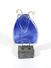 Goat Ram Figurine Fused Glass Danish Modern Made In Denmark