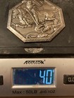 Antique Austrian 800 Silver Medallion Or Plaque St George The Dragon Slayer 