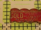 Antique Gold Rope Plug Tobacco Tin Tag Wilson Mccallay American Tob Co Litho