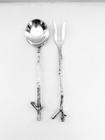 Michael Aram Twig Collection Silver Plated Serving Set Branch Woodland Nature