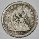 1856 Seated Liberty Dime   Love Token   d     205059