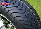 Golf Cart 12  Gunmetal Terminator Wheels And 215 35-12 Dot Low Profile Tires 4  