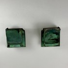 Pair Antique Reclaimed Architectural Salvage Green Copper Corbels From Nyc