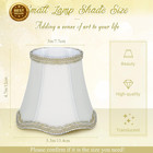 10 Pcs Clip-on Small Chandelier Lamp Shades  Beige