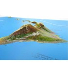 Hubbard Scientific Natural Color Relief Map Hawaii 3d  17 X 22-inch