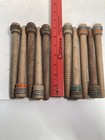 Wood Bobbins Wood Quills Vintage Factory Reclaimed Industrial 7 3 8   Lot Of 10